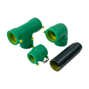 Tuberías y Accesorios de Suministro de Combustible <span class=keywords><strong>CR</strong></span> HDPE de Doble Capa SDR11, Conductores de Calor, con Franjas Negras y Verdes, de 6/12 m de Longitud, para Estaciones de Servicio Subterráneas - Product Image 2