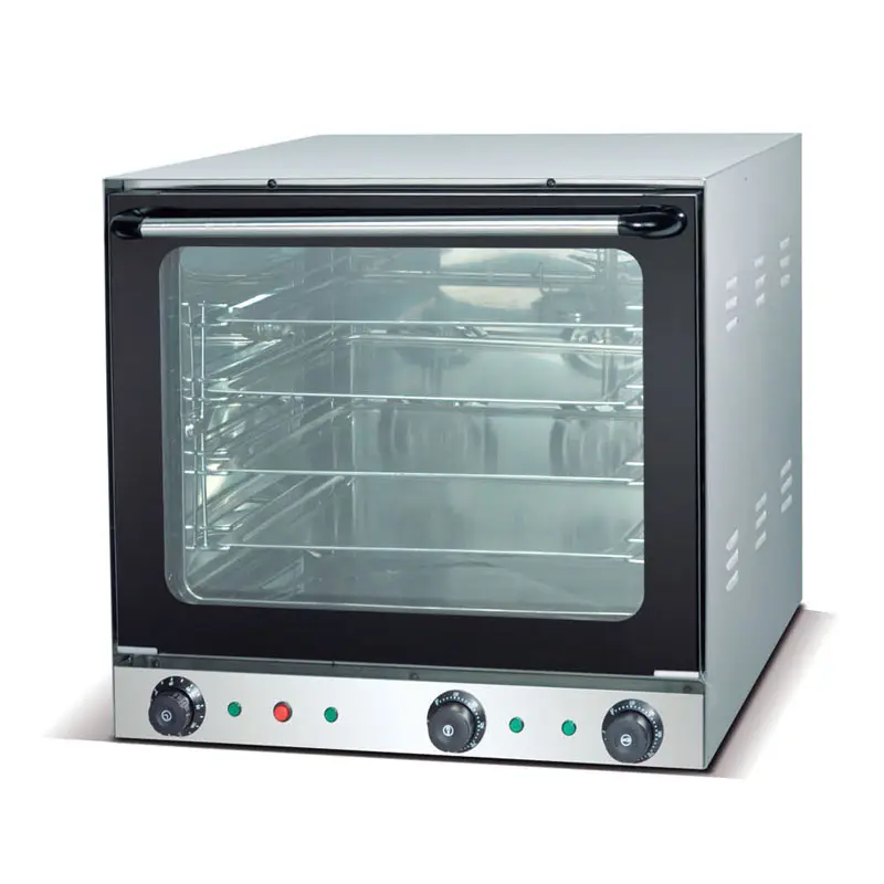 Commercial 4 Trays Ovens Bakery Equipment Electric Convection Oven With Steam Function