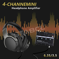 STABCL-Amplificador de auriculares estéreo PRO, monitor de estudio, 4 canales