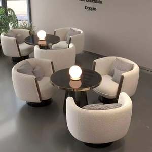 Hotel Lobby <b>Sales</b> Center Negotiation Sof Lounge Area Reception Desk and <b>Chairs</b> Luxury <b>Restaurant</b> Salon <b>Sales</b> Office Tea - Product Image 1