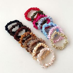 Coleteros de Satén para Mujeres y Niñas, Accesorios para el Cabello, Regalo, 15 Colores, Multicolor, Elegantes, para Uso Diario - Product Image 3