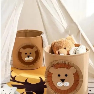 Woven Felt <b>Storage</b> Box Sustainable Clothing <b>Storage</b> <b>Basket</b> with Glossy Rectangle Shape <b>Storage</b> Holders - Product Image 6
