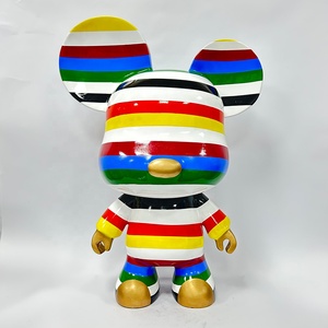 Escultura de decoración de Bearbricks personalizada de alta calidad, decoración de tienda de oso violento/Decoración de tienda, mascota de resina bonita - Product Image 4