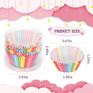 Moule à cupcakes en papier, boîte à muffins, plateau <span class=keywords><strong>de</strong></span> cuisson, outils <span class=keywords><strong>de</strong></span> décoration <span class=keywords><strong>de</strong></span> gâteaux, décoration <span class=keywords><strong>de</strong></span> fête d'anniversaire, moule à pâtisserie DIY - Product Image 5
