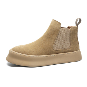 Bottines Chelsea pour hommes en <span class=keywords><strong>cuir</strong></span> véritable couleur marron jaune noir <span class=keywords><strong>beige</strong></span> taille 38-44 Bottines en daim pour hommes - Product Image 6