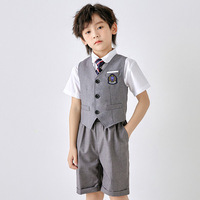Conjunto de uniforme de escuela primaria de reserva para primavera otoño disfraz de graduación de jardín de infantes uniforme de clase para niños