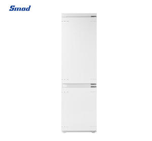 Réfrigérateur encastrable Smad 264L à double porte et congélateur bas, sans givre, écoénergétique, grande capacité, pour usage domestique et hôtelier - Product Image 1