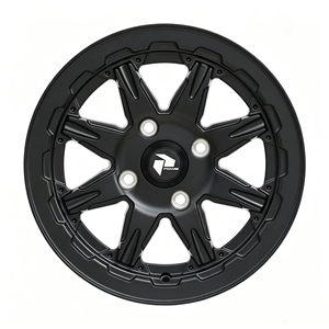 Rueda de Aluminio de 14 Pulgadas para ATV, Delantera/Trasera, para Todoterreno, Caza, 4 Orificios, PCD 4x110-156, Negra - Product Image 1