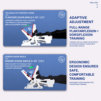 Appareil d'exercice motorisé pour la cheville, entraînement à la dorsiflexion et à la plantarflexion, pour la récupération après un AVC, rééducation à domicile