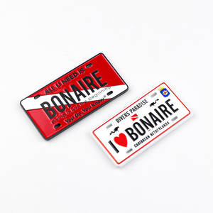 <span class=keywords><strong>Plaque</strong></span> d'immatriculation de voiture miniature en métal souvenir de Bonaire personnalisée <span class=keywords><strong>Aimant</strong></span> de réfrigérateur - Product Image 3