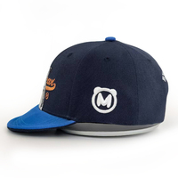 Gorras de Béisbol Trucker Negras Bordadas Personalizadas, de 5 Paneles, de Algodón, de Dos Tonos, para Deportes al Aire Libre, Protección Solar