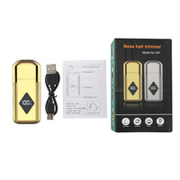 Mini tondeuse à poils d'oreille et de nez rechargeable par USB pour hommes et femmes rasoir de nez de haute précision épilateur en plastique