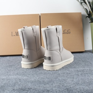 <span class=keywords><strong>Botas</strong></span> de Nieve de Alta Calidad para <span class=keywords><strong>Mujer</strong></span>, Botines de Invierno, Estilo <span class=keywords><strong>UGG</strong></span>, Parte Superior de Cuero Genuino, Forro de Lana, Antideslizantes - Product Image 3