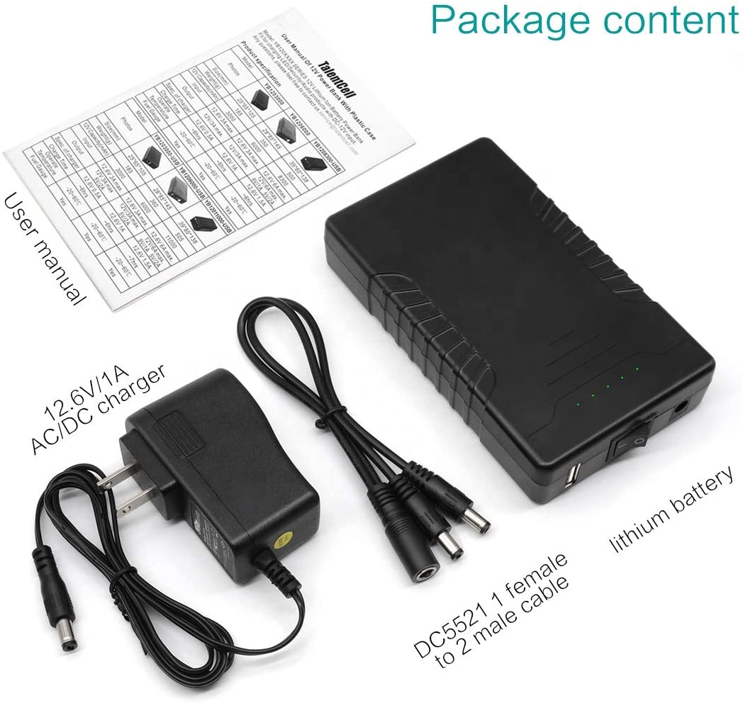 YABO OEM/ODM Rechargeable Lithium-Ion Battery 12V 6000mah