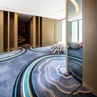 Tapis design moderne personnalisé 5 étoiles, tapisserie murale de luxe pour couloir, hôtel, luxueux, en rouleau