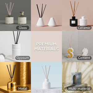 Bois mèches <span class=keywords><strong>ciment</strong></span> vide bougie parfumée cire faisant luxe Unique écologique à la main saint valentin pâques conteneur pot - Product Image 5