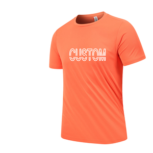 Camiseta Deportiva Unisex de Sarga Lisa ODM para Hombre, 100% Poliéster de Secado Rápido, Personalizable con Logotipo Serigrafiado para Gimnasio y Deportes - Product Image 1