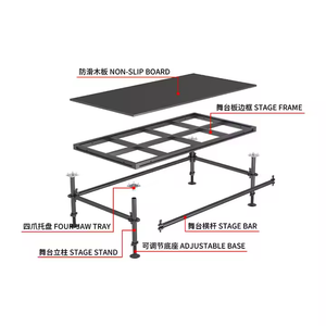4*4ft, 4*8ft steel Layer <b>stage</b> Portable <b>Stage</b> <b>Platform</b> and Aluminum <b>Stage</b> <b>Platform</b> for Sale - Product Image 4