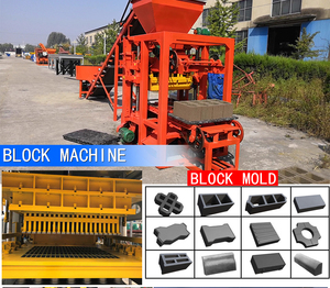 <span class=keywords><strong>QTJ4</strong></span>-26D 블록 만들기 기계 220V 연동 벽돌 모터 엔진 모래 기반 코어 금형 남쪽 - Product Image 2