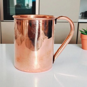 Direct Factory Supply Elegant Copper Drinking Mug for Water Beer Cocktails and Daily Use Available For Sale - Product Image 1