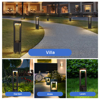 Lampe solaire de jardin à économie d'énergie avec capteur de lumière, lampadaire solaire crépusculaire pour jardin, villa, allée, projet commercial