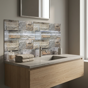 Azulejos de pared digital exterior 3D 300x600mm Cerámica rústica 30x60cm Piso Porcelanato Azulejos de elevación - Product Image 4