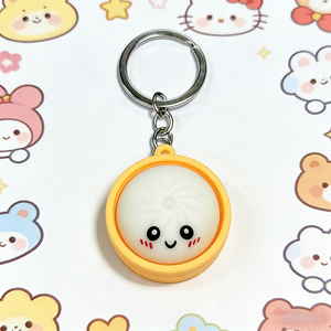 Juguete Antiestrés <span class=keywords><strong>de</strong></span> Venta al por Mayor, Lindo Peluche <span class=keywords><strong>de</strong></span> Dibujos Animados con Forma <span class=keywords><strong>de</strong></span> Dumpling, Bola Antiestrés con <span class=keywords><strong>Llavero</strong></span> - Product Image 2