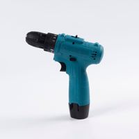 Perceuse électrique sans fil au lithium multifonctionnelle 12V à moteur à balais, mandrin universel, réversible, deux vitesses, pour le commerce extérieur
