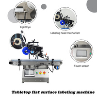 Machine d'étiquetage automatique de surface plane pour sacs, boîtes, bocaux, bouteilles, 70 étiquettes par minute, applicateur d'étiquettes de table avec une précision de ±1 mm