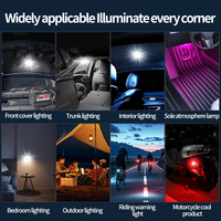 Nouvelle lumière d'avion télécommandée sans fil, lumière de navigation de drone, moto, voiture voyant d'avertissement clignotant universel à huit couleurs