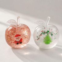 Jouet anti-stress en forme de pomme de Noël, moulable à la vaseline, non rebondissant, fait main, en vente chaude