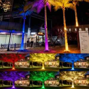 Éclairage de Noël RGB pour arbre de Noël, corps en aluminium, anneau électrique programmable DMX512, modulaire, circonférence 0,6-2,9 m - Product Image 6