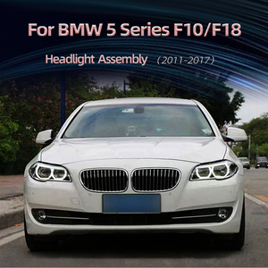 Conjunto de Faros LED Modificados para <span class=keywords><strong>BMW</strong></span> Serie 5 <span class=keywords><strong>523i</strong></span> 535i F10 F18 E61 <span class=keywords><strong>2011</strong></span>-2017, Luces de Giro DRL, Enchufe y Listo - Product Image 2