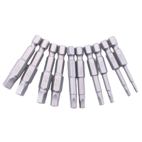 S2 acier 1/4 vis pentagonale intérieure ensemble de pilote électrique vélo pentagonale pneumatique tête peu accessoire