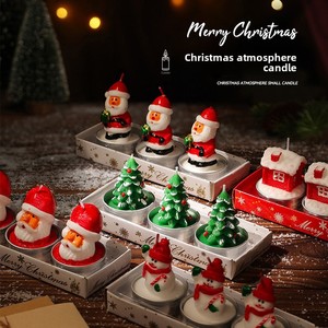 Velas Navideñas para el Hogar, Mini Regalos, Caja de Regalo con Vela para Árbol de Navidad, Una Sola Mecha, Sin Aroma, Decoración Ambiental - Product Image 2