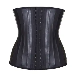 Private Label Body Shaper Fitness Corsets Hooks Short Waist Trimmer Latex Waist Trainer Belt for Women Weight Loss