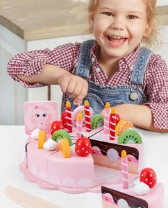 Girl Gift Party Play Food 2-1 <b>Christmas</b> Birthday <b>Cake</b> Pretend Set Children's Kitchen Toy - Product Image 2