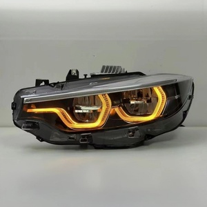 Fari a LED Stile IKON LC2 V2 per <span class=keywords><strong>BMW</strong></span> <span class=keywords><strong>Serie</strong></span> 4 F32 F36, M3 F80, M4 F82, con DRL Personalizzabili Gialli, Ambra e Rossi - Product Image 2