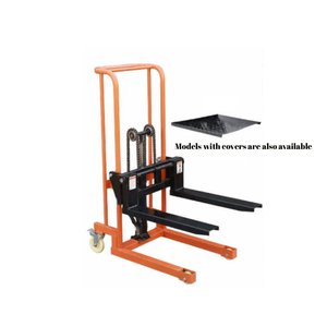 Microcarretilla elevadora hidráulica pequeña para el hogar de 1,2 M, capacidad de 400kg, elevador Manual de paletas, apilador de placa de hierro, carro de plataforma, OEM - Product Image 2