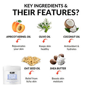 Nouveautés : Crème capillaire pour hommes pour le soin des têtes chauves, hydratant capillaire Everyady, soin du cuir chevelu, fini mat, sans gras, crème végane pour le soin des têtes chauves - Product Image 3