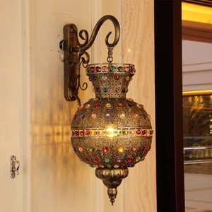 Phong Cách Mới Thổ Nhĩ Kỳ Cổ Điển <span class=keywords><strong>LED</strong></span> Tường Ánh Sáng Quán Cà Phê Nhà Hàng Thanh Trang Trí Nội Thất Bohemia Đầy Màu Sắc Kính Màu Morocco Mosaic Tường Đèn - Product Image 1