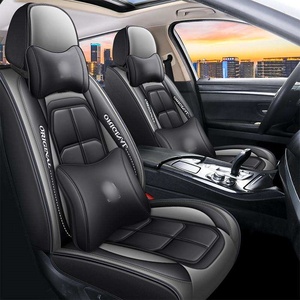 <span class=keywords><strong>Housse</strong></span> de <span class=keywords><strong>Siège</strong></span> de <span class=keywords><strong>Voiture</strong></span> en Cuir de Luxe, Ajustement Universel, Ensemble Complet pour Voitures 5 Places, Berlines et SUV - Accessoires Intérieurs Automobile - Product Image 4