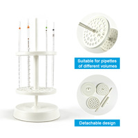 Support à pipettes en plastique CORDIAL, rond ou trapézoïdal, pour usage en laboratoire