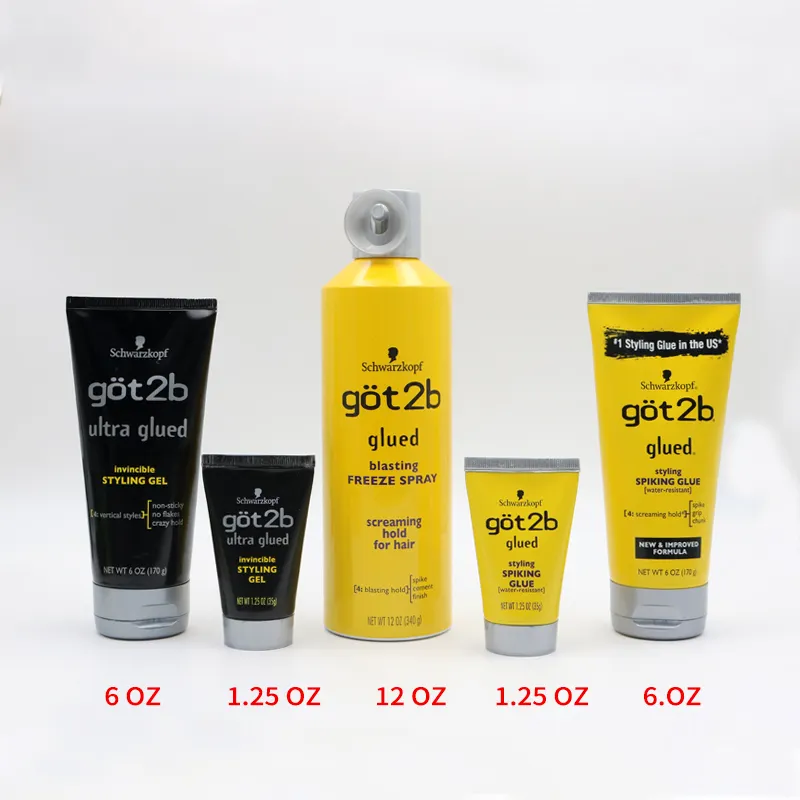 Großhandel Preis Private Label got2b Geklebt Einfrieren Spray Ultra Geklebt Unbesiegbar Styling Haar Gel