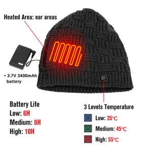 <span class=keywords><strong>Bonnet</strong></span> chauffant d'hiver, chapeau chaud pour l'extérieur, idéal comme cadeau de Noël - Product Image 5