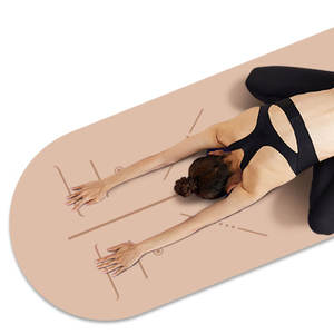 स्वनिर्धारित लोगो ओवल योगा मैट होम जिम फिटनेस योगा मैट प्राकृतिक रबर पीयू योगा मैट - Product Image 6