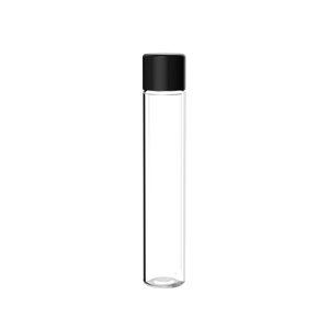 Custom Cosource Brand Clear Glass <strong>Tube</strong> Bottles CR Screw Cap Logo Hot Stamping Food Grade D22 <strong>X</strong> H75mm Model MC100015 - Product Image 2
