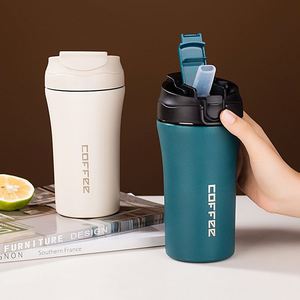 Custom 304 Stainless Steel <b>Double</b> <b>Wall</b> Vacuum Flask Portable Office & Outdoor Camping Coffee Cup with Suction Cup Feature - Product Image 3