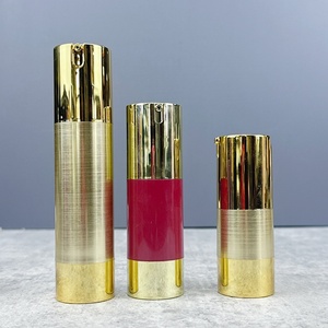 Flacons de lotion de luxe 15 ml, 30 ml, 50 ml, plaqué or, cosmétiques, flacons de 50 ml, pompe sans air - Product Image 4