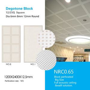 Décoration de plafond en plâtre suspendu, fabriqué en Chine, panneaux de plafond en plaque de plâtre perforés, bonne isolation acoustique, panneaux de 1200x2400 mm - Product Image 2